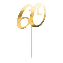 Bildspel - Tårtdekoration Siffra Guld