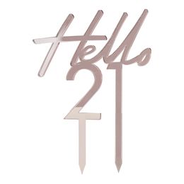 Bildspel - Tårtdekoration Siffra Hello