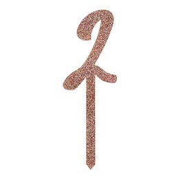 Lysbildefremvisning - Kakedekorasjon Tall Roségull Glitter av Akryl