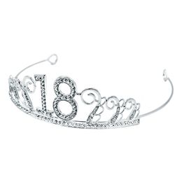 Lysbildefremvisning - Kakedekorasjon Tiara Tall av Metall Sølv