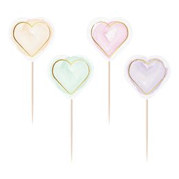 Kakkukoristeet Sydämet Watercolor