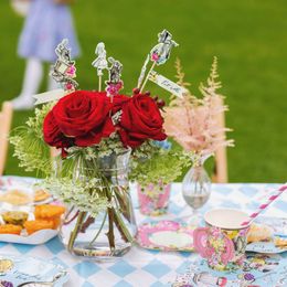 Bildspel - Tårtdekorationer Mad Hatter Alice Wonderland