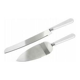 Tårtkniv och Spade Vit