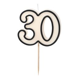 Kakelys 30 Svart/Hvit