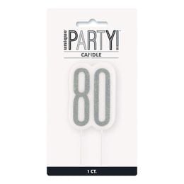 Tårtljus 80 Silver