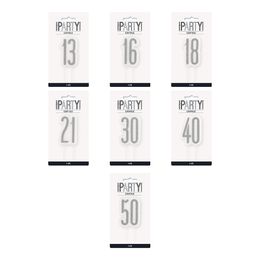 Tårtljus Födelsedag Silver