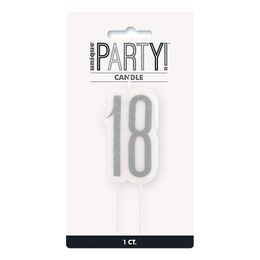 Bildspel - Tårtljus Födelsedag Silver