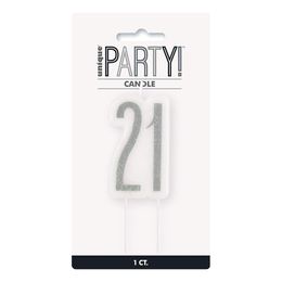 Bildspel - Tårtljus Födelsedag Silver