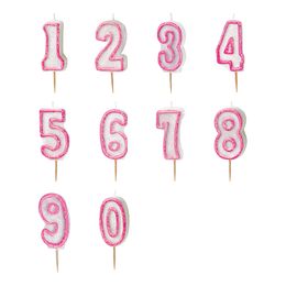 Tårtljus Glitter Rosa