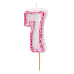 Bildspel - Tårtljus Glitter Rosa