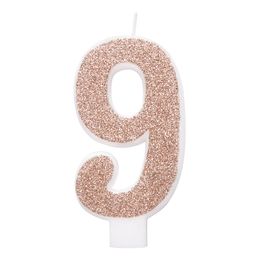 Lysbildefremvisning - Kakelys rosegull/Glitter