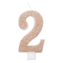 Lysbildefremvisning - Kakelys rosegull/Glitter