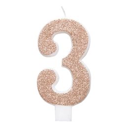 Lysbildefremvisning - Kakelys rosegull/Glitter