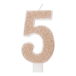 Lysbildefremvisning - Kakelys rosegull/Glitter