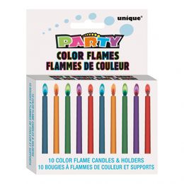 Diaesitys - Kakkukynttilät Värillisellä Liekillä