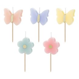 Tårtljus Pastell Fjärilar