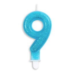 Lysbildefremvisning - Kakelys Tall Glitter Blå