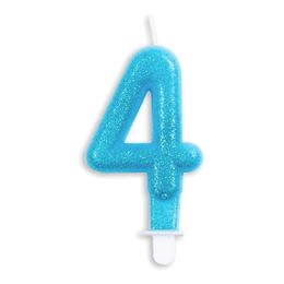 Lysbildefremvisning - Kakelys Tall Glitter Blå