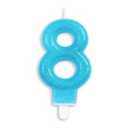 Lysbildefremvisning - Kakelys Tall Glitter Blå