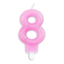 Lysbildefremvisning - Kakelys Tall Glitter Rosa