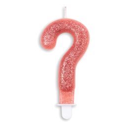 Diaesitys - Kakkukynttilät Numero Kimalle Ruusukulta