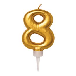 Bildspel - Tårtljus Siffra Guld