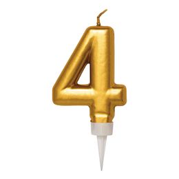 Bildspel - Tårtljus Siffra Guld