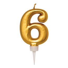 Bildspel - Tårtljus Siffra Guld