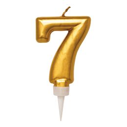 Bildspel - Tårtljus Siffra Guld