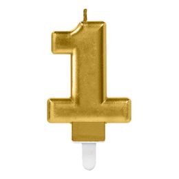 Lysbildefremvisning - Kakelys Tall Gull Metallic