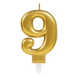 Lysbildefremvisning - Kakelys Tall Gull Metallic