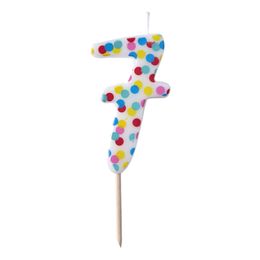 Bildspel - Tårtljus Siffra med Prickar