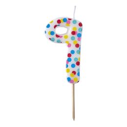 Bildspel - Tårtljus Siffra med Prickar