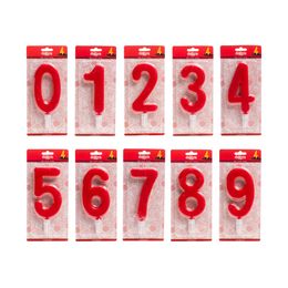 Tårtljus Siffra Röd