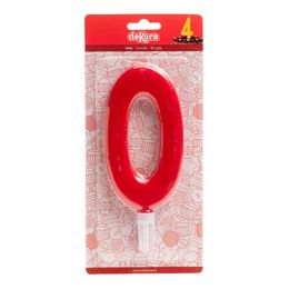 Bildspel - Tårtljus Siffra Röd