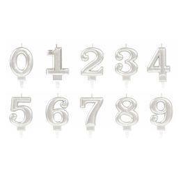 Kakelys Tall Sølv Metallic