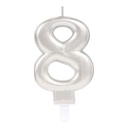 Lysbildefremvisning - Kakelys Tall Sølv Metallic