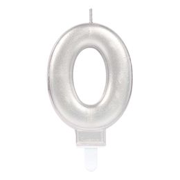 Lysbildefremvisning - Kakelys Tall Sølv Metallic