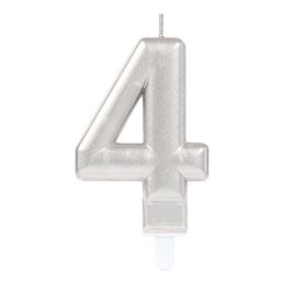 Lysbildefremvisning - Kakelys Tall Sølv Metallic