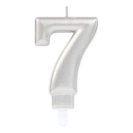 Lysbildefremvisning - Kakelys Tall Sølv Metallic