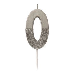 Bildspel - Tårtljus Siffra Silver/Glitter
