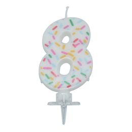 Bildspel - Tårtljus Siffra Strössel