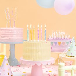 Bildspel - Tårtljus Skruvade Färgmix