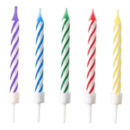 Tårtljus Spiral Flerfärgade