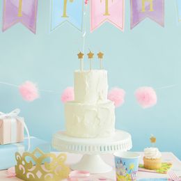 Bildspel - Tårtljus Stjärnor Guld