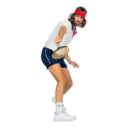 Bildspel - Tennisspelare Retro Herr Maskeraddräkt