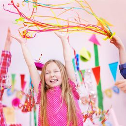 Bildspel - Throw Steamers Flerfärgad