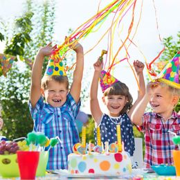 Bildspel - Throw Steamers Flerfärgad