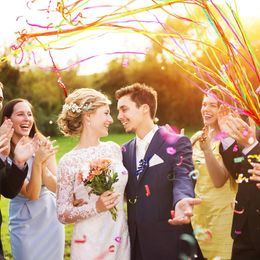 Bildspel - Throw Steamers Flerfärgad