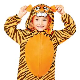 Bildspel - Tiger Onesie Barn Maskeraddräkt